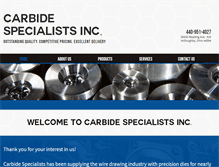 Tablet Screenshot of carbidespecialists.com